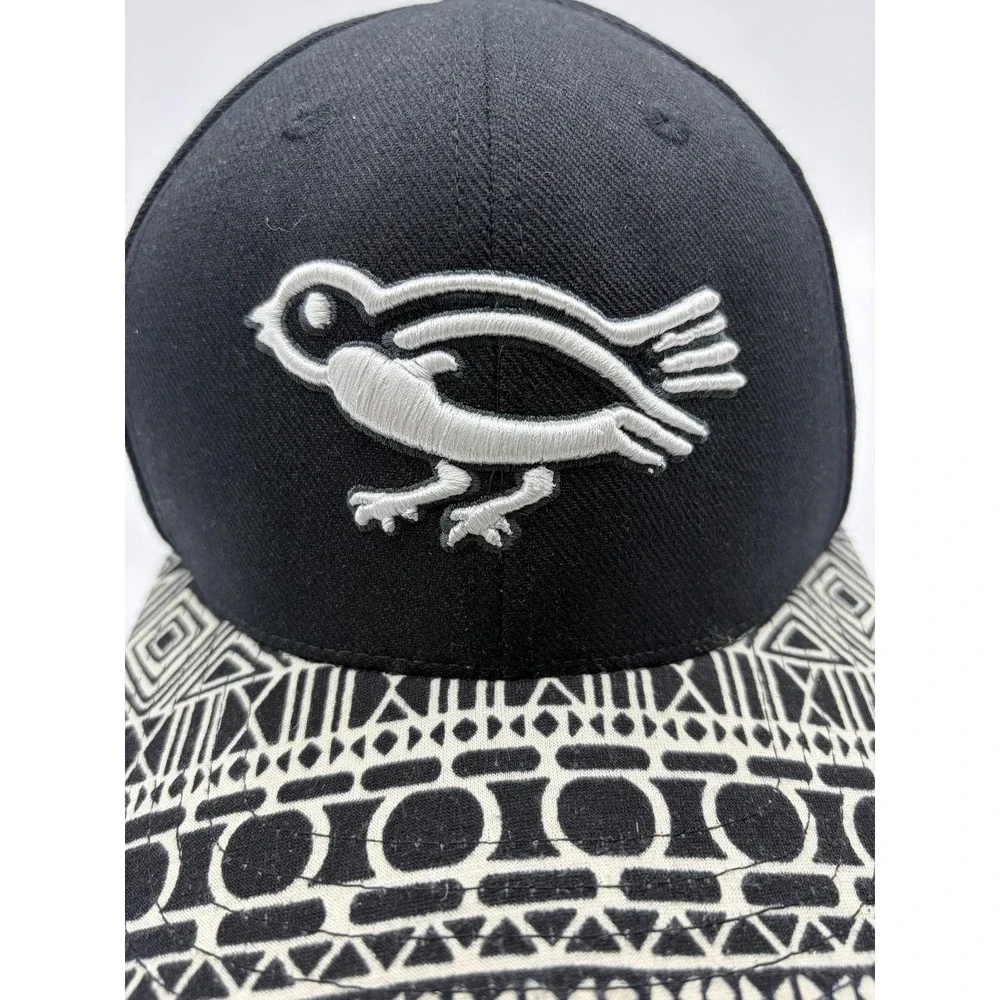 American Needle Cooperstown MLB‎ Retro Bird Hat Black Strapback Cap